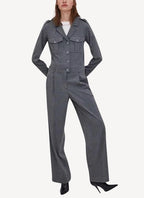 Camisa Hill - Light Grey Melange - Mujer