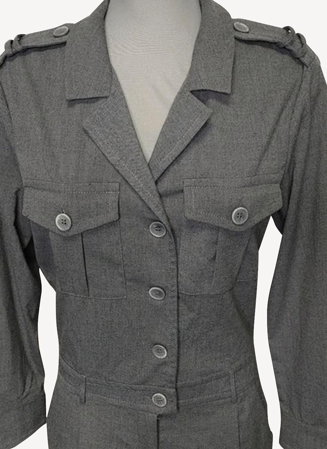 Camisa Hill - Light Grey Melange - Mujer