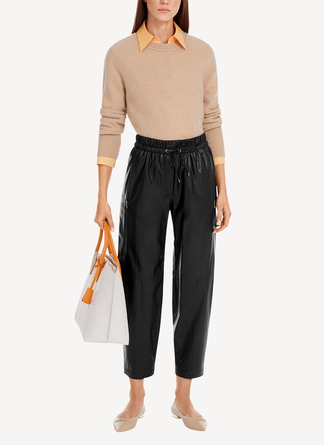 Trousers Lurex Tailoring - Black - Mujer