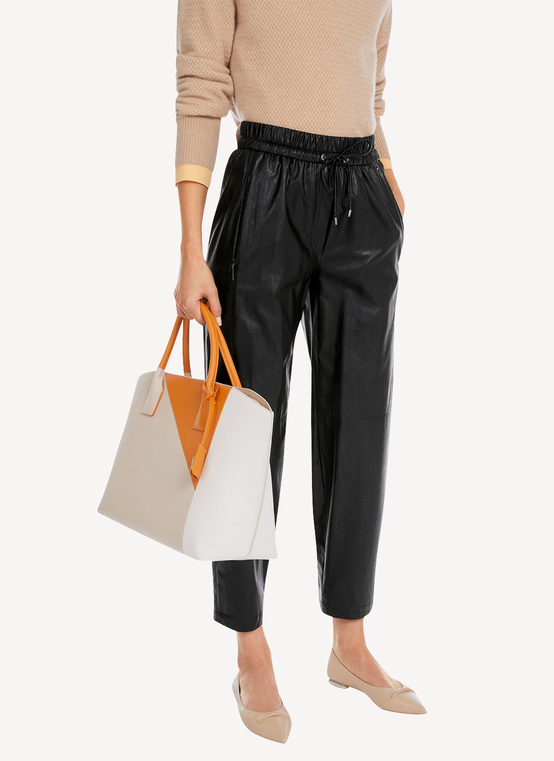 Trousers Lurex Tailoring - Black - Mujer