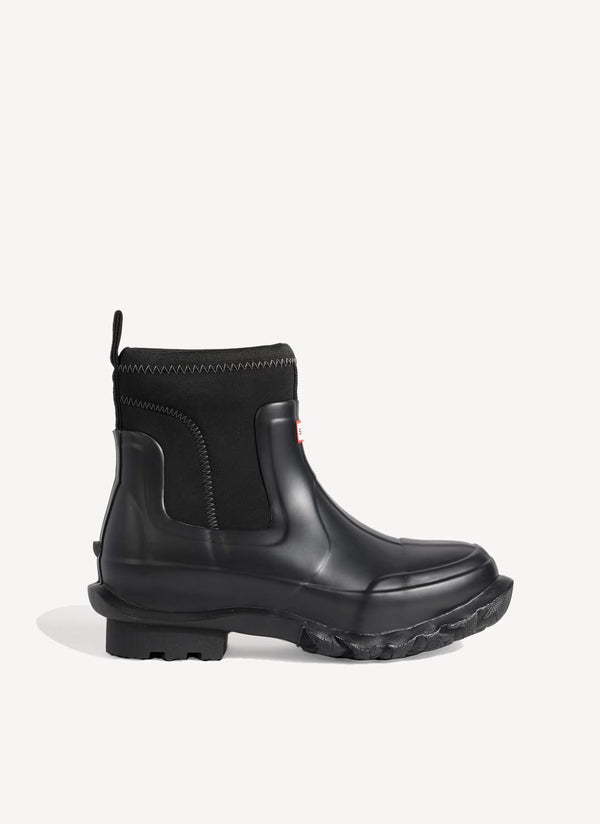 Hunter Pubby/Feo Boots - Black-White - Women