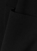 Embroidered Compact Knit Trousers - Ink - Femme