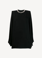 Shaniya Dress With Diamond Necklace Embroidery - Black - Women