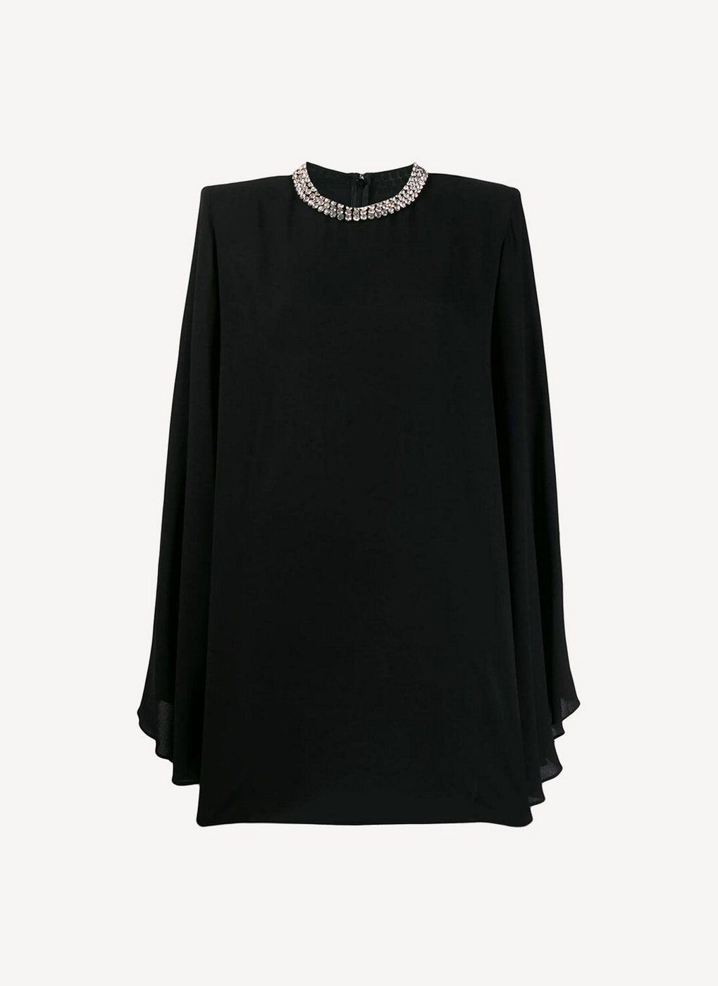 Shaniya Dress With Diamond Necklace Embroidery - Black - Women
