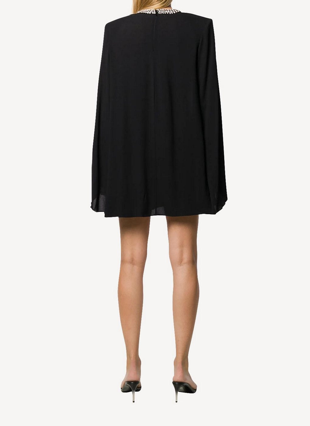 Shaniya Dress With Diamond Necklace Embroidery - Black - Women