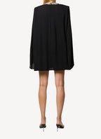 Shaniya Dress With Diamond Necklace Embroidery - Black - Women