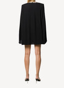 Shaniya Dress With Diamond Necklace Embroidery - Black - Femme