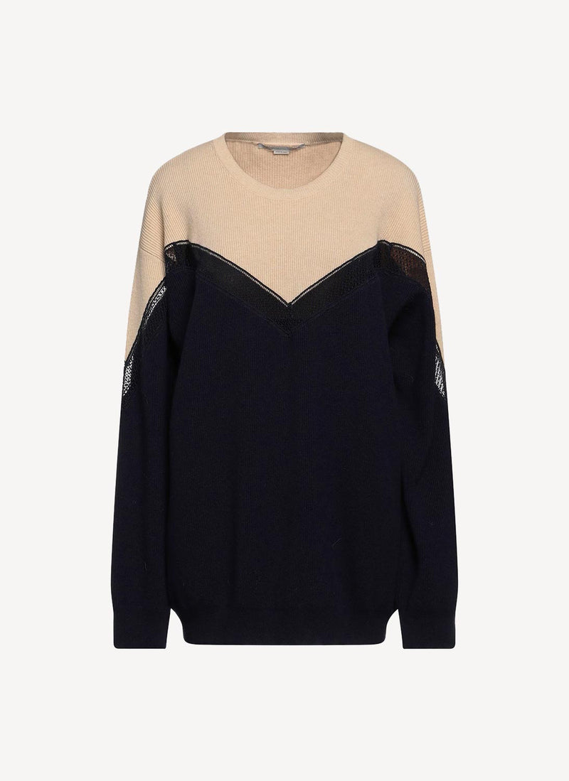 Incrusted Lace Jumper - Multicolor - Women's