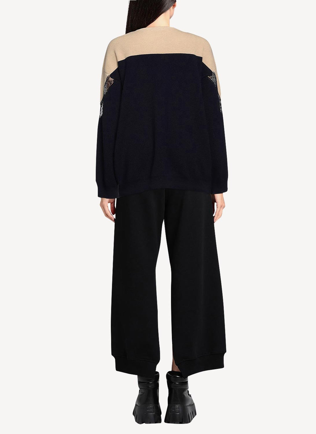 Incrusted Lace Jumper - Multicolour - Women