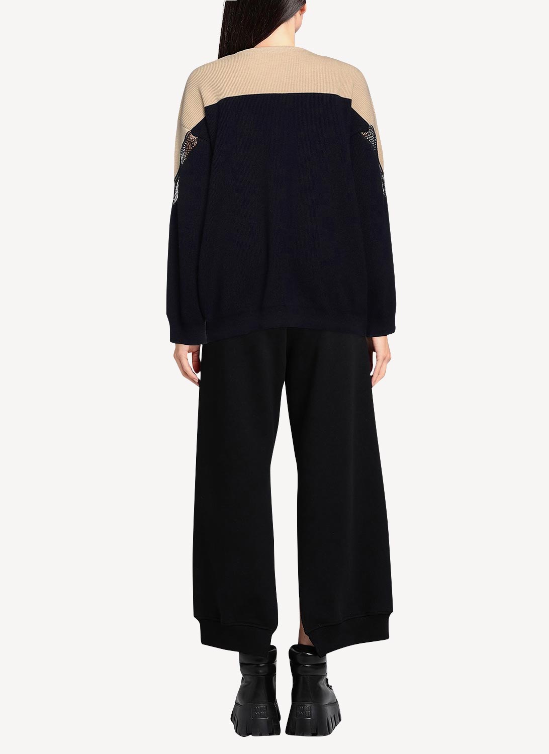 Incrusted Lace Jumper - Multicolour - Women