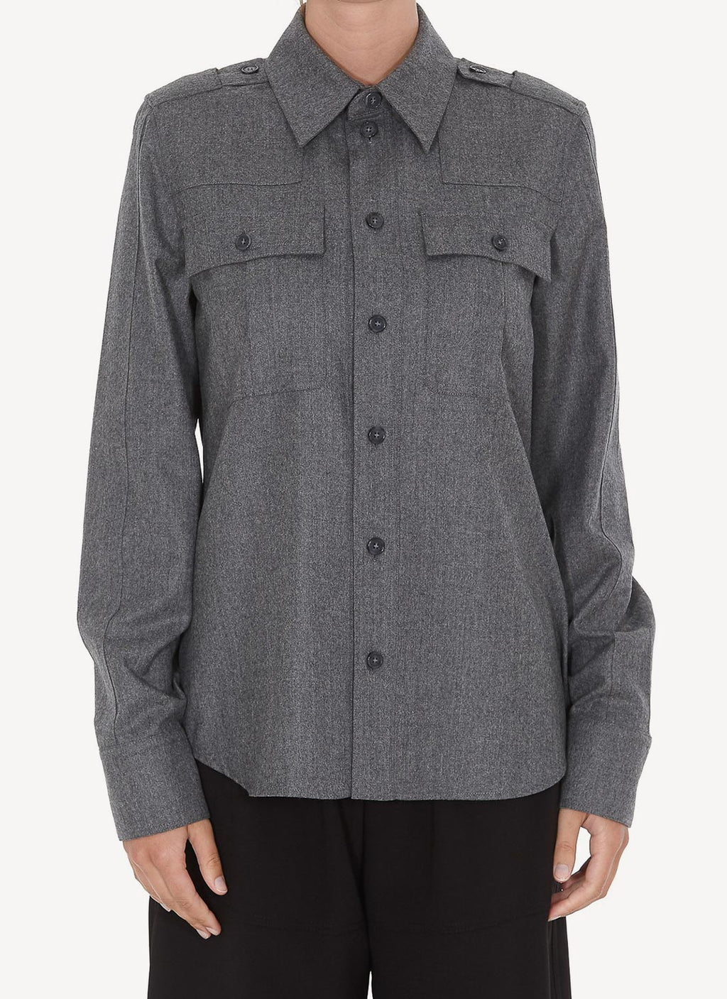 Camisa Spring Hill - Grey Melange - Mujer