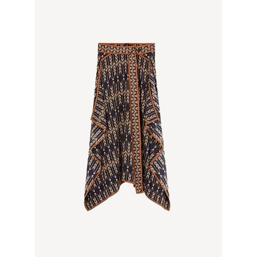 Falda Norah - Navy/Brown - Mujer