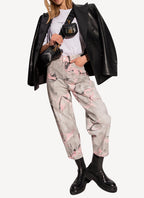 Ash Grey Marble Wash Trousers - Ash Grey Denim - Mujer