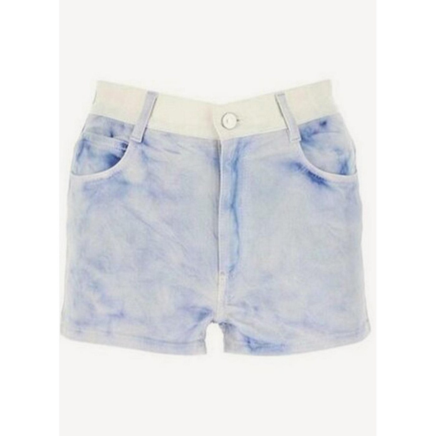 Short Logo Story On Ice Dye - Blue Ice Dye - Women