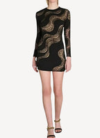 Robe Makenzie With French Lac - Black - Femme