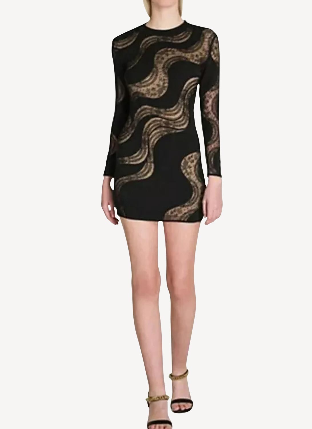 Robe Makenzie With French Lac - Black - Femme