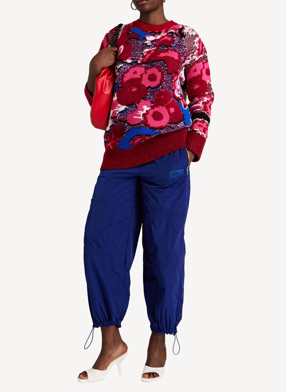 Sweat Floral Jacquard - Multicolor - Femme