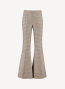 Mona Trousers - Beige/Rust - Femme