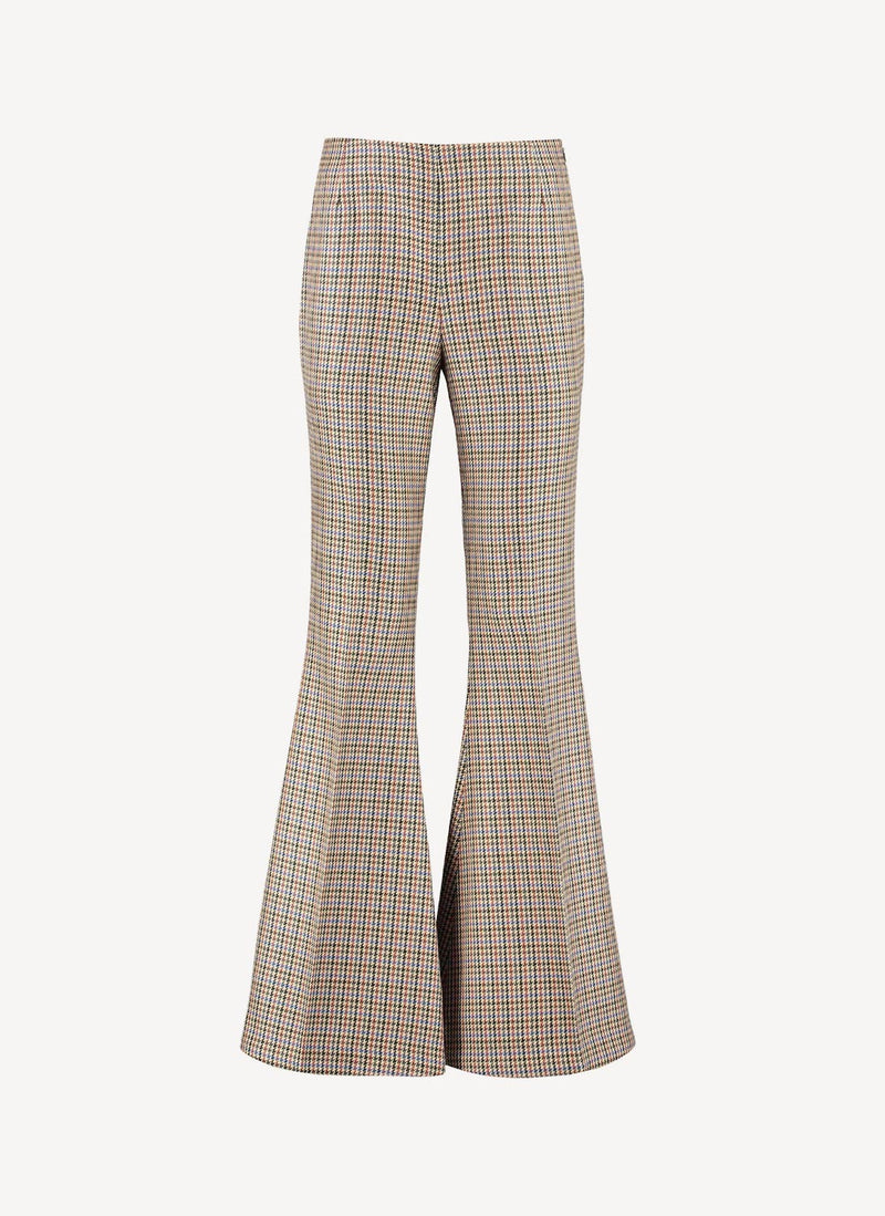Mona Trousers - Beige/Rust - Femme
