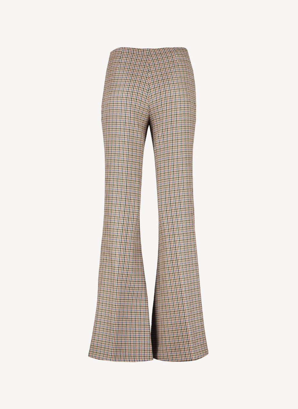 Mona Trousers - Beige/Rust - Femme
