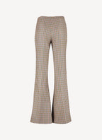Mona Trousers - Beige/Rust - Femme