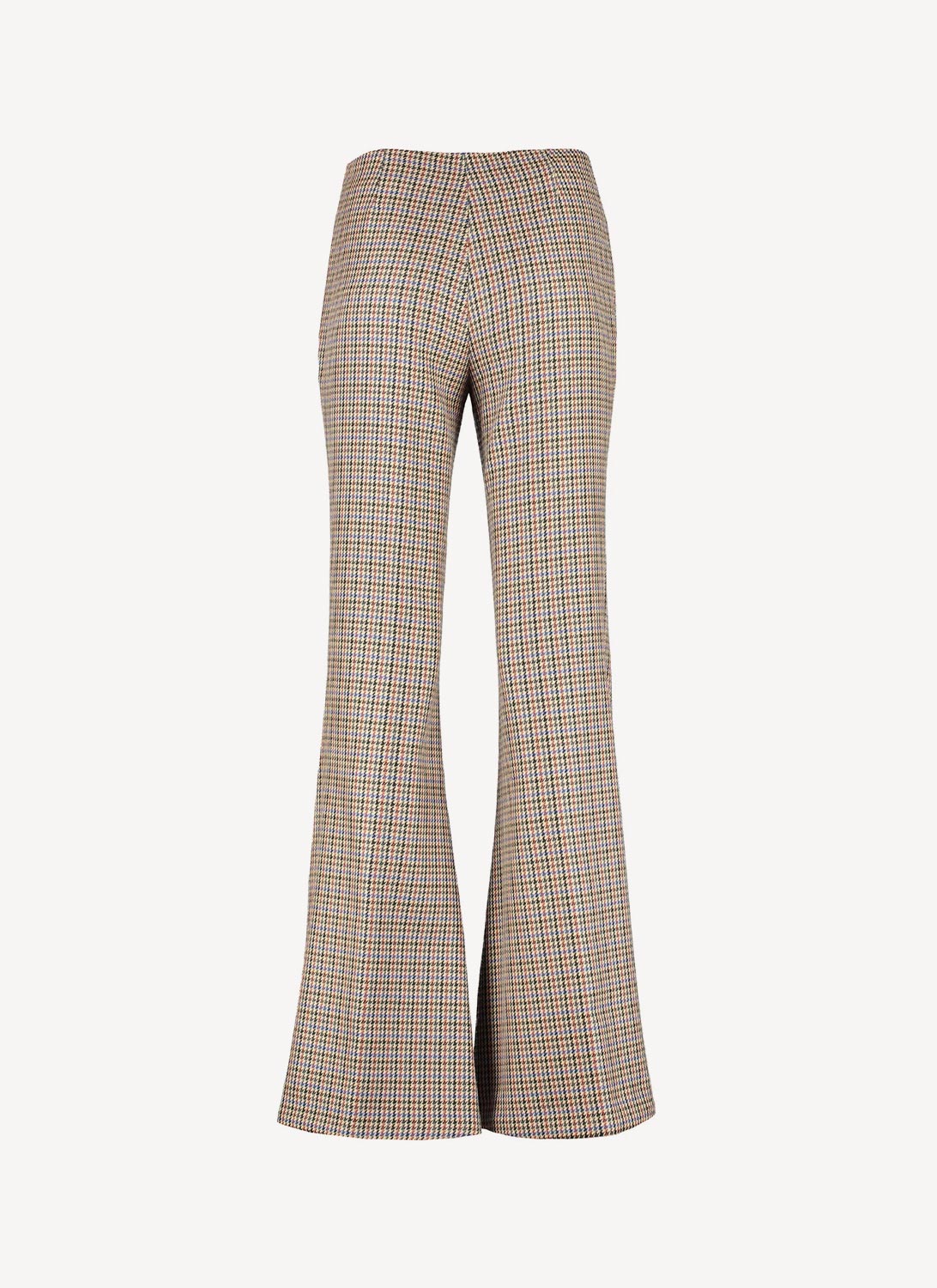 Mona Trousers - Beige/Rust - Femme