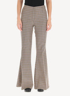 Mona Trousers - Beige/Rust - Femme