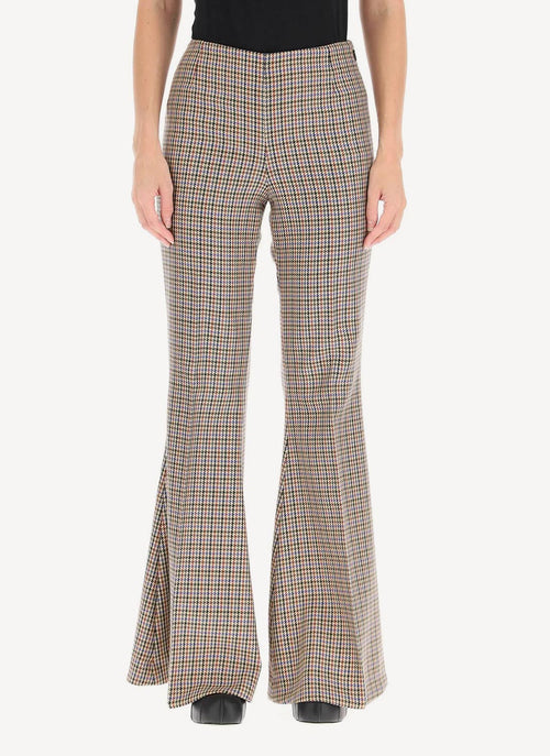 Mona Trousers - Beige/Rust - Femme