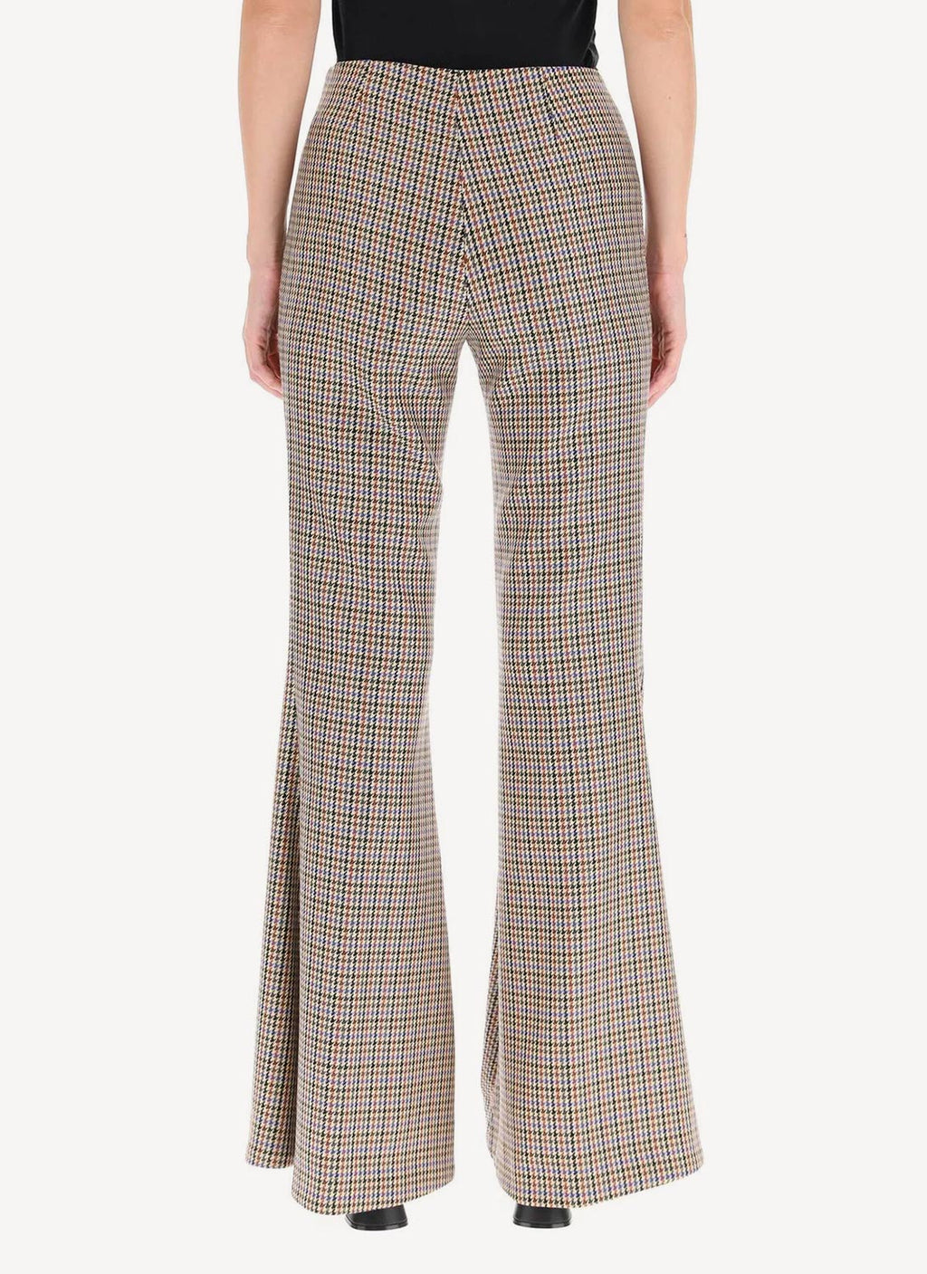 Mona Trousers - Beige/Rust - Femme