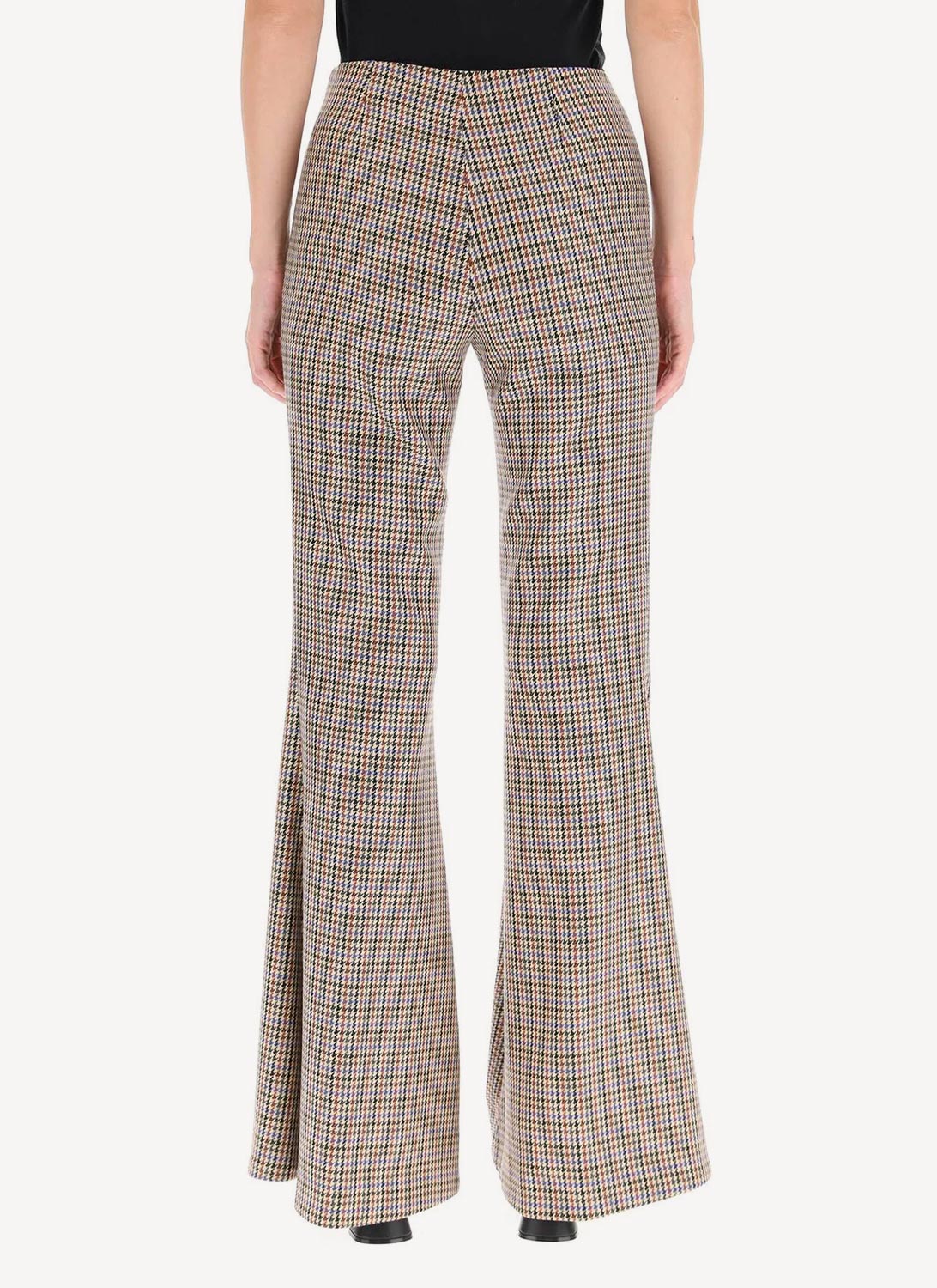 Mona Trousers - Beige/Rust - Femme