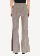 Mona Trousers - Beige/Rust - Femme