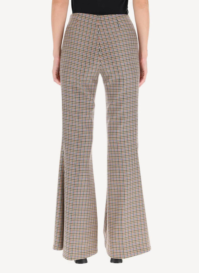 Mona Trousers - Beige/Rust - Femme