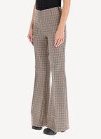 Mona Trousers - Beige/Rust - Femme