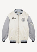 Chaqueta bordada con hilos de abrigo - Crema - Hombre
