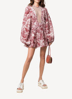 Stella Mc Cartney - Vestido Fungi Forest Se/Co Organ - Light Apricot - Mujer