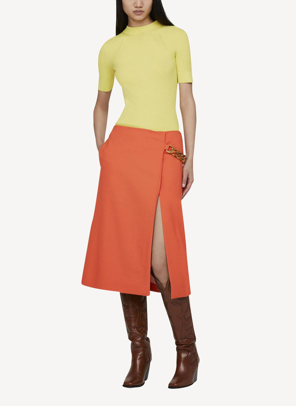 Jupe Falabella Chain - Tangerine - Femme