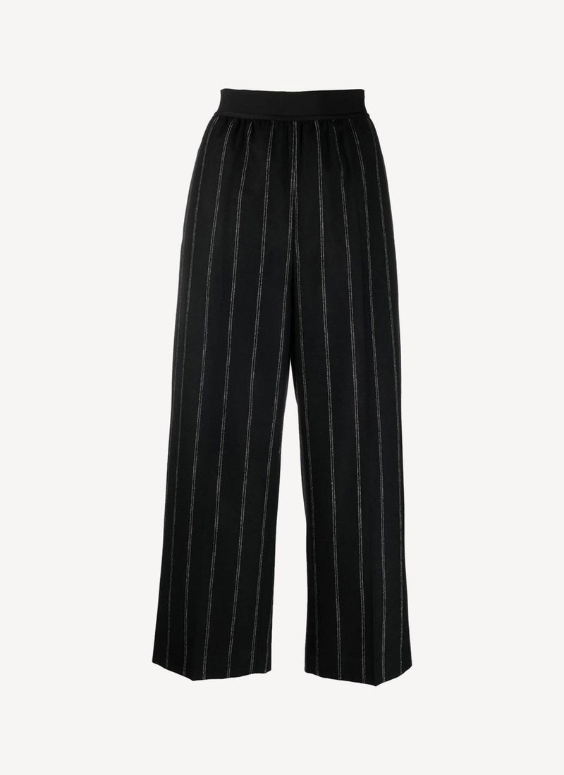 Pantalon Elastic Cropped - Black - Femme