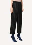 Pantalon Elastic Cropped - Black - Femme