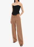 Stella Mc Cartney - Pantalón Ready-To-W Trousers Wool Flannel - Light Camel - Mujer