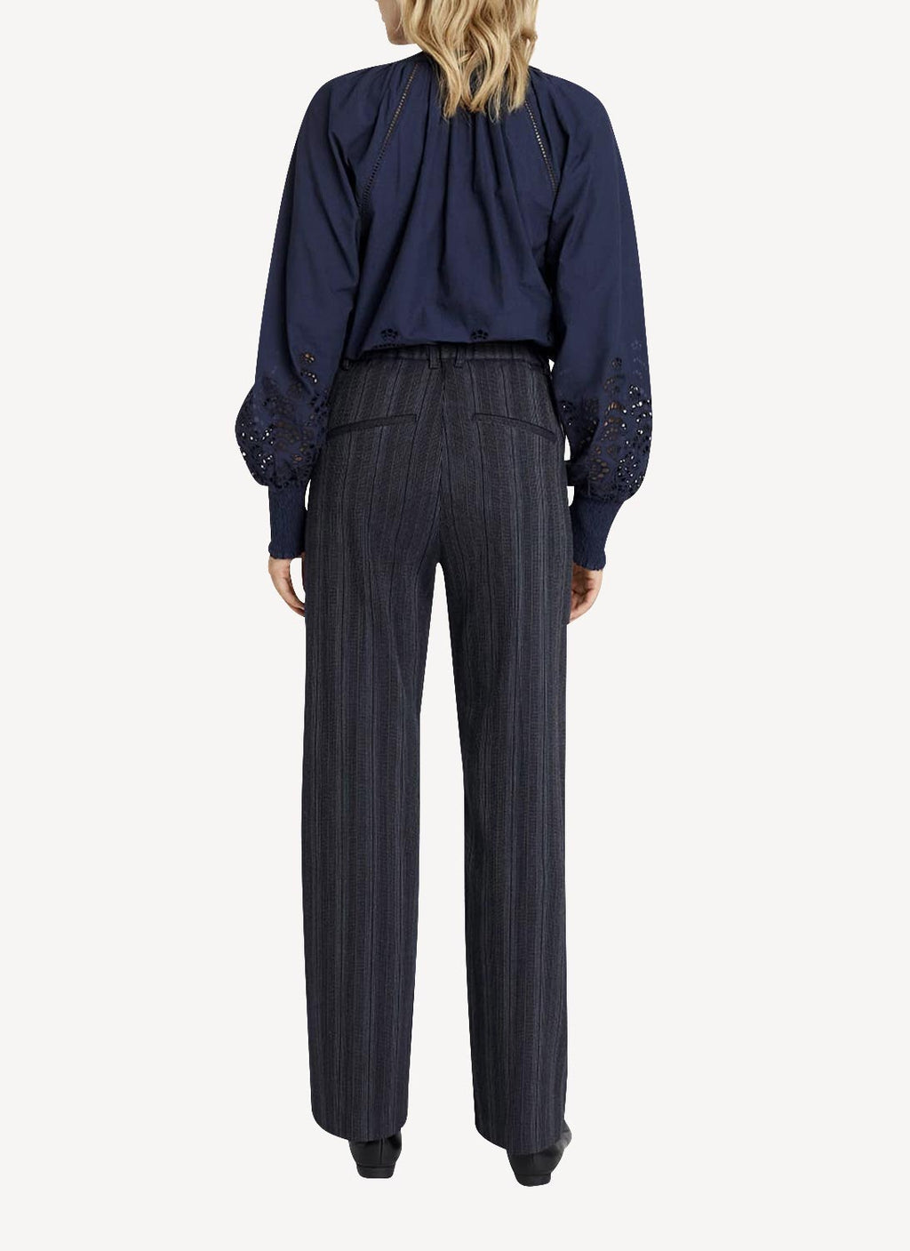 Pantalon Straight - Grey Melange - Femme