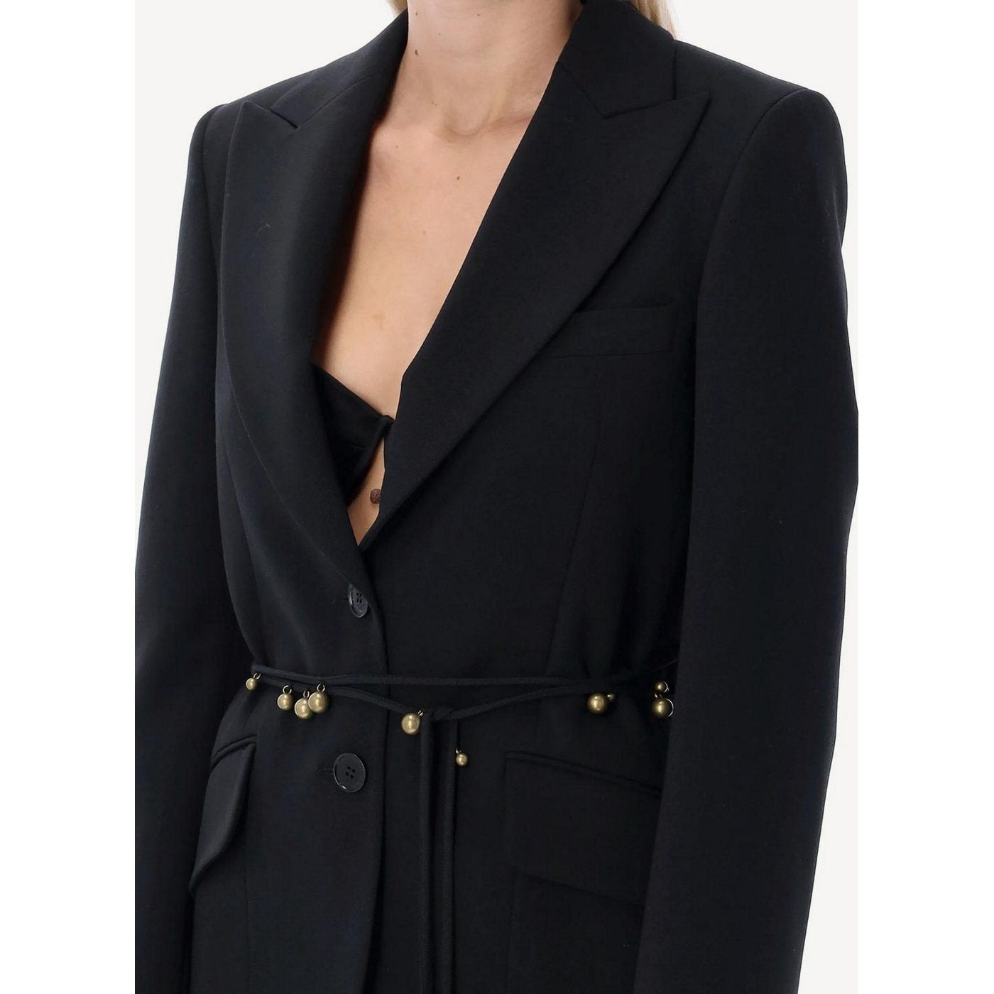 Chaqueta Twill Tailoring - Negro - Mujer