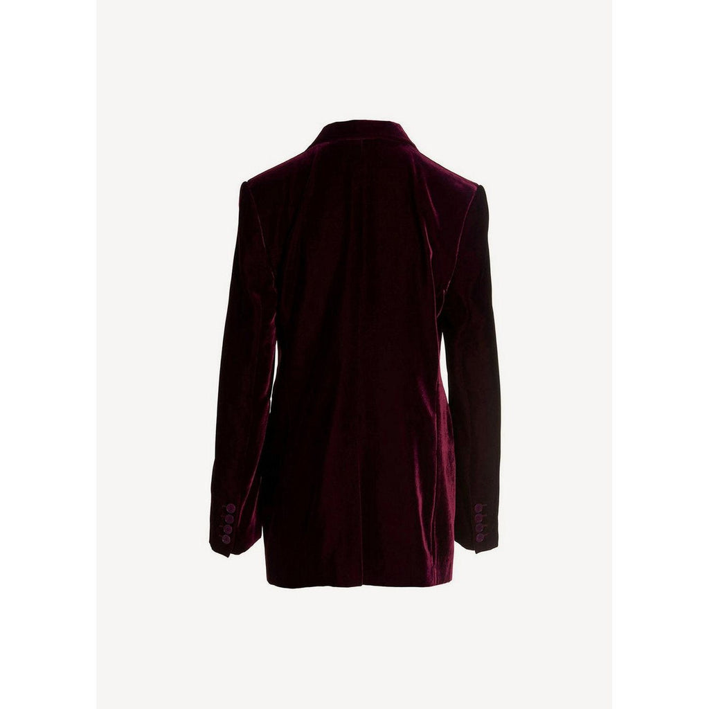 Blazer One Button Boyfriend Blazer - Grape - Mujer