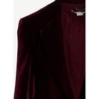 Blazer One Button Boyfriend Blazer - Grape - Mujer