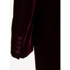 Blazer One Button Boyfriend Blazer - Grape - Mujer