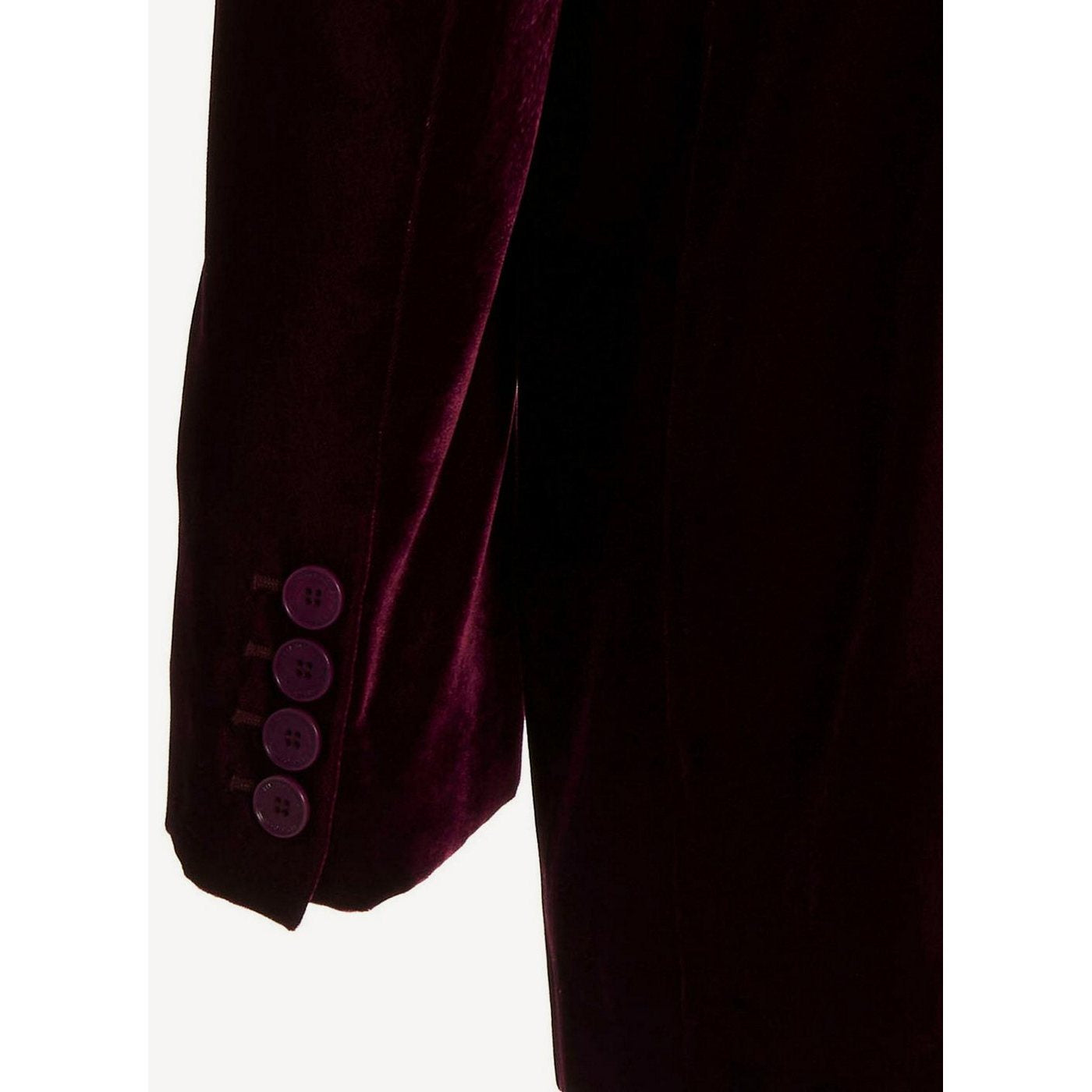 Blazer One Button Boyfriend Blazer - Grape - Mujer