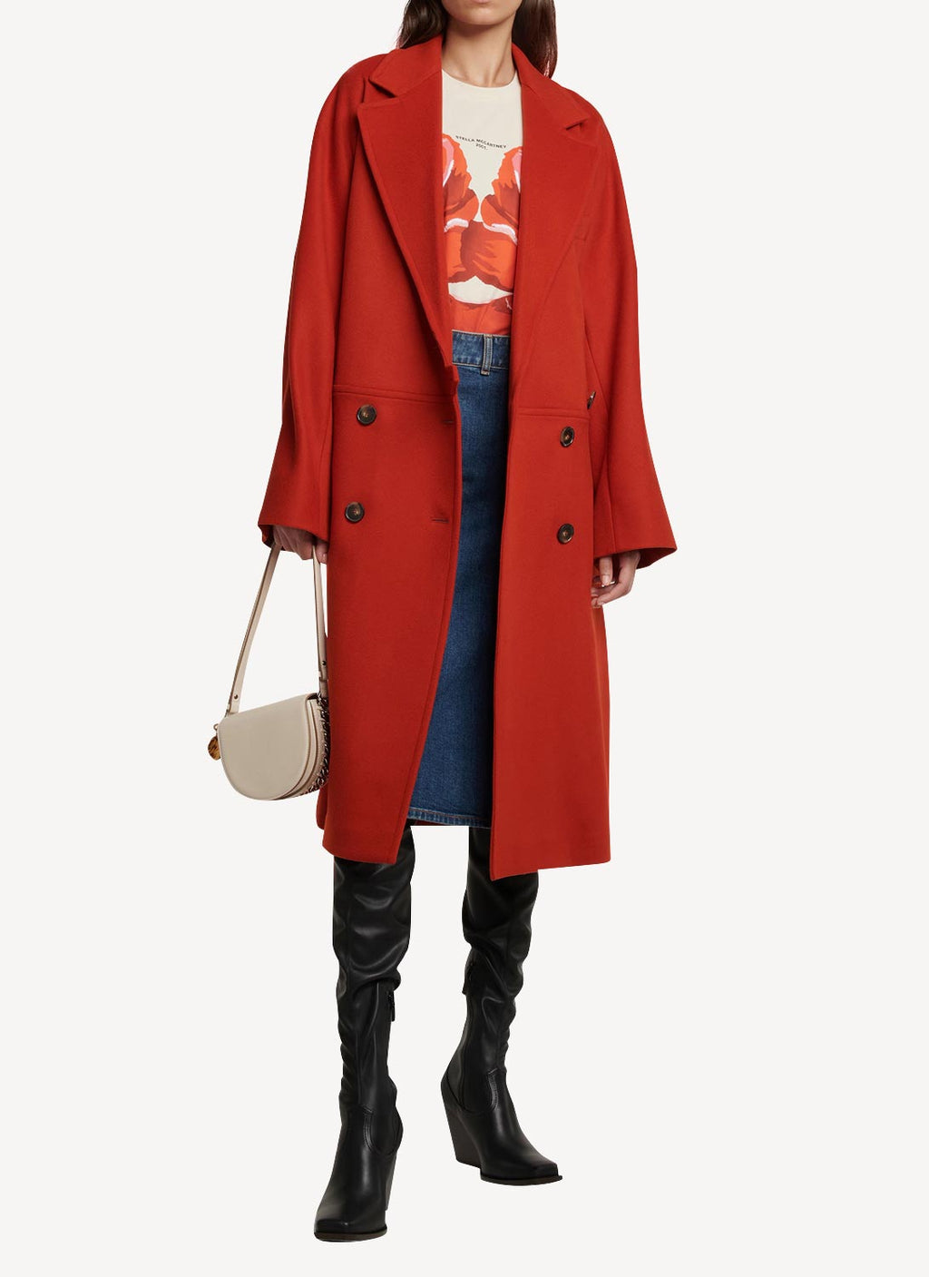 Stella Mc Cartney - Abrigo Ready-To-W Coat - Rust - Mujer