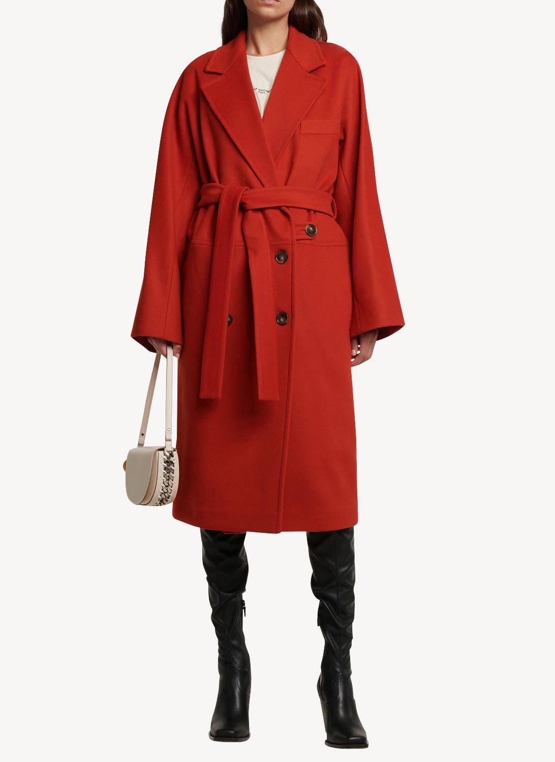 Stella Mc Cartney - Abrigo Ready-To-W Coat - Rust - Mujer