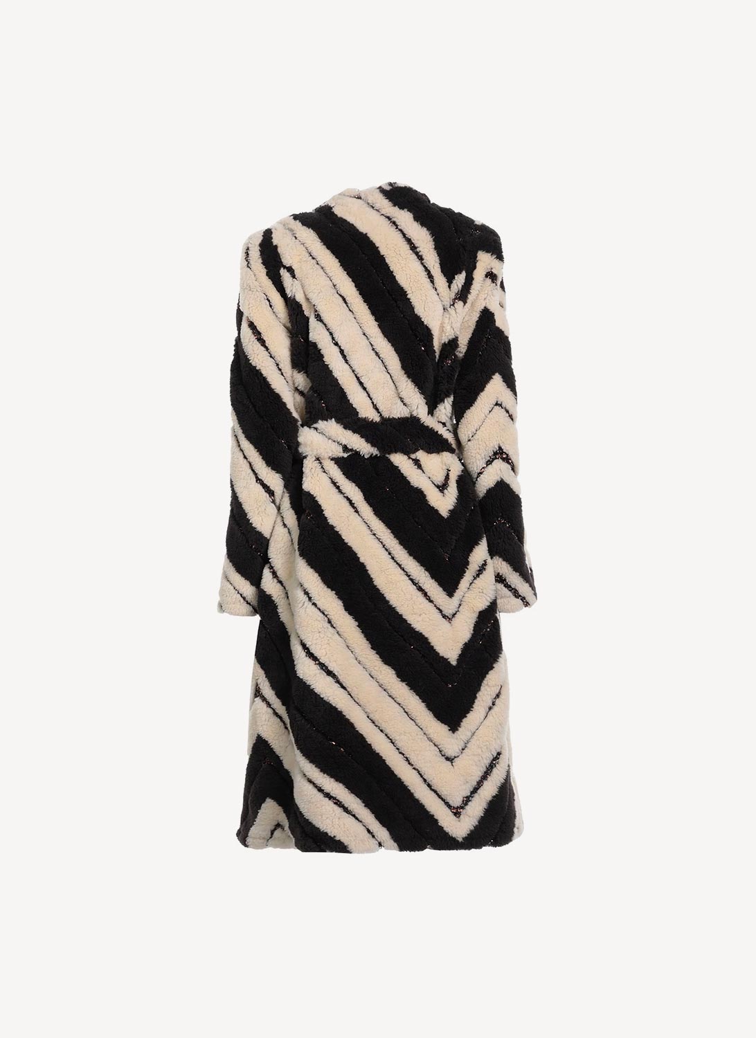 Fur Free Fur Coat - Multicolor Brown - Femme