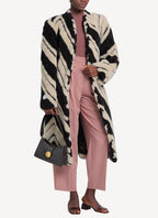 Fur Free Fur Coat - Multicolor Brown - Femme