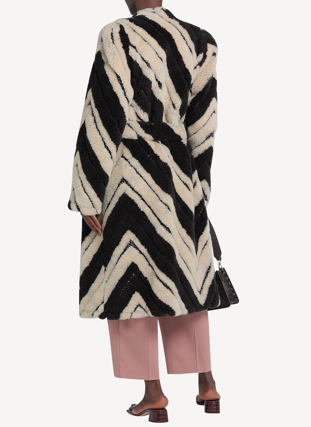Fur Free Fur Coat - Multicolor Brown - Femme